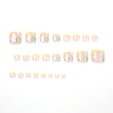 Casual Daily Simplicity Print Patchwork Nail Paste